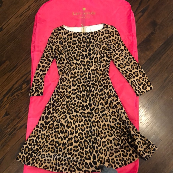 kate spade Dresses & Skirts - Kate Spade Leopard fit and flare dress kate spade Dresses & Skirts - Kate Spade Leopard fit and flare dress
